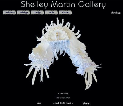 Shelley Martin Gallery: Paper Sculpture -- website design and maintenance by Sienna M Potts